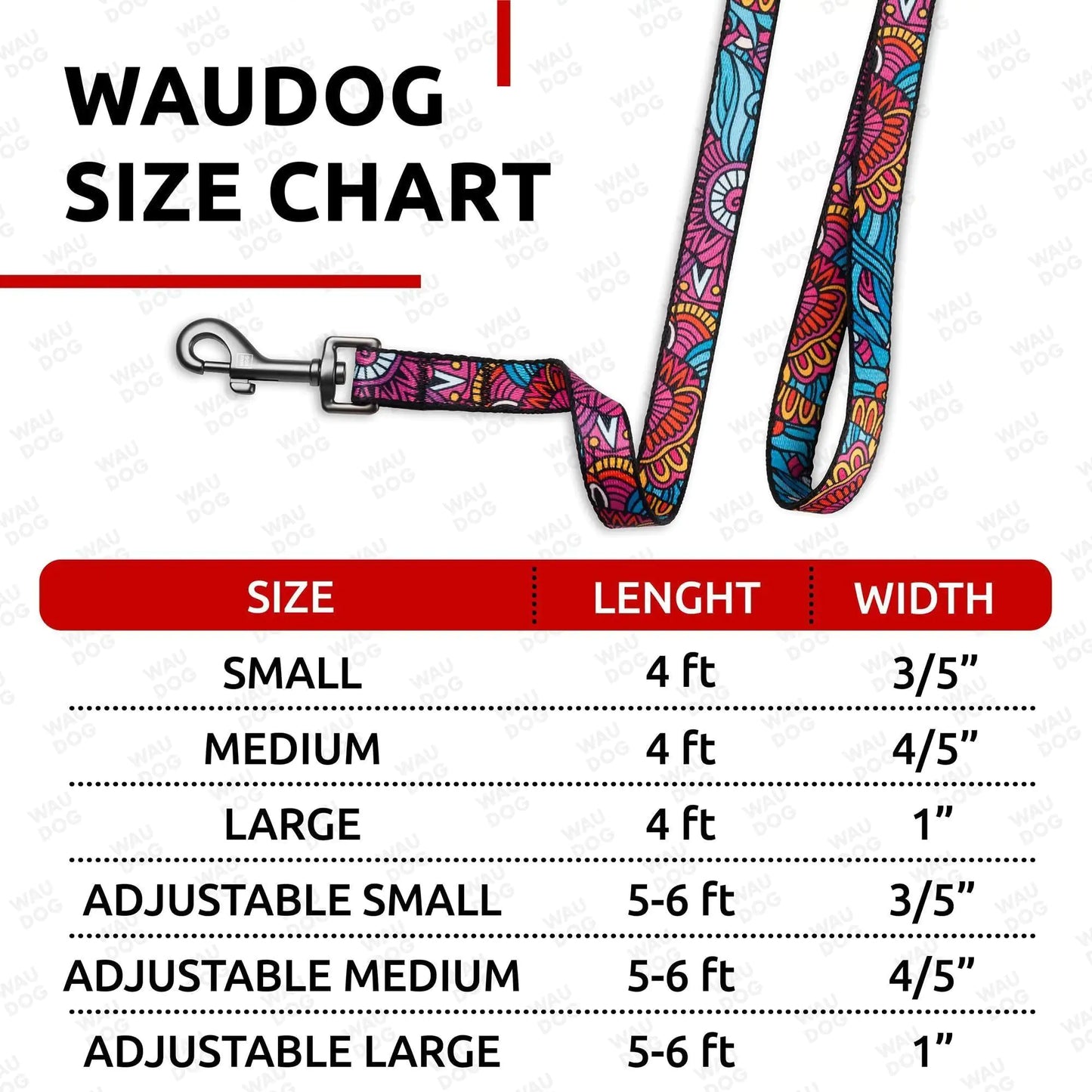 SUMMER Nylon Leash Large w Metal Clip