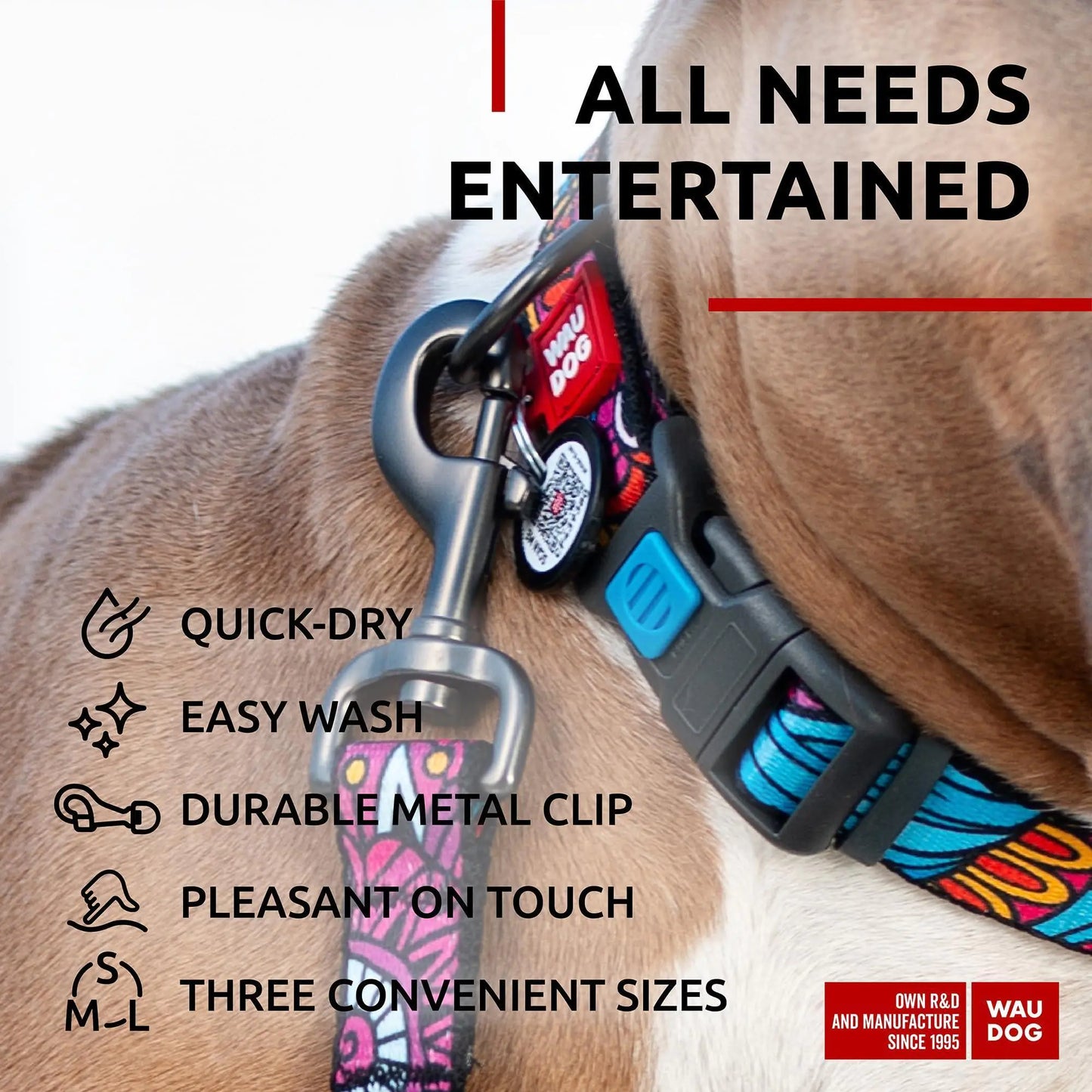 SUMMER Nylon Leash Large w Metal Clip