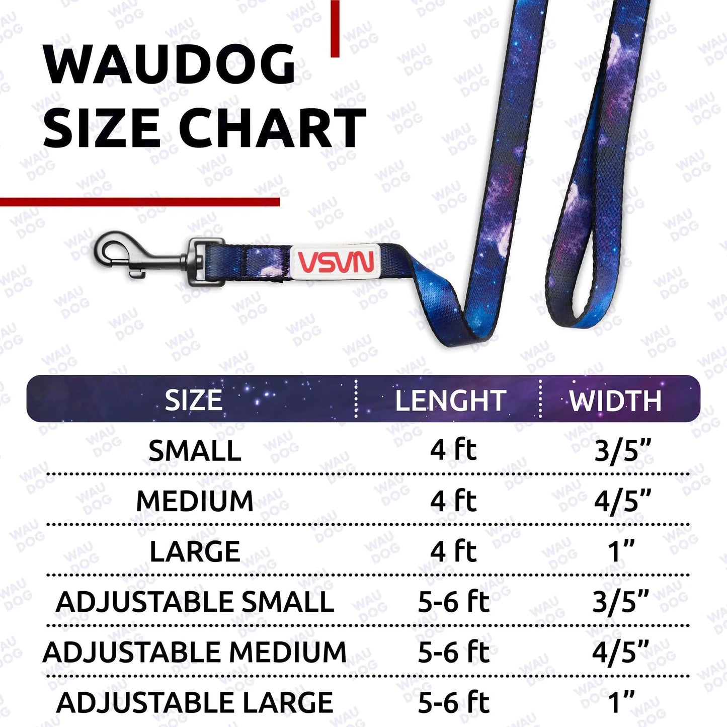 NASA Nylon Leash Small w Metal Clip