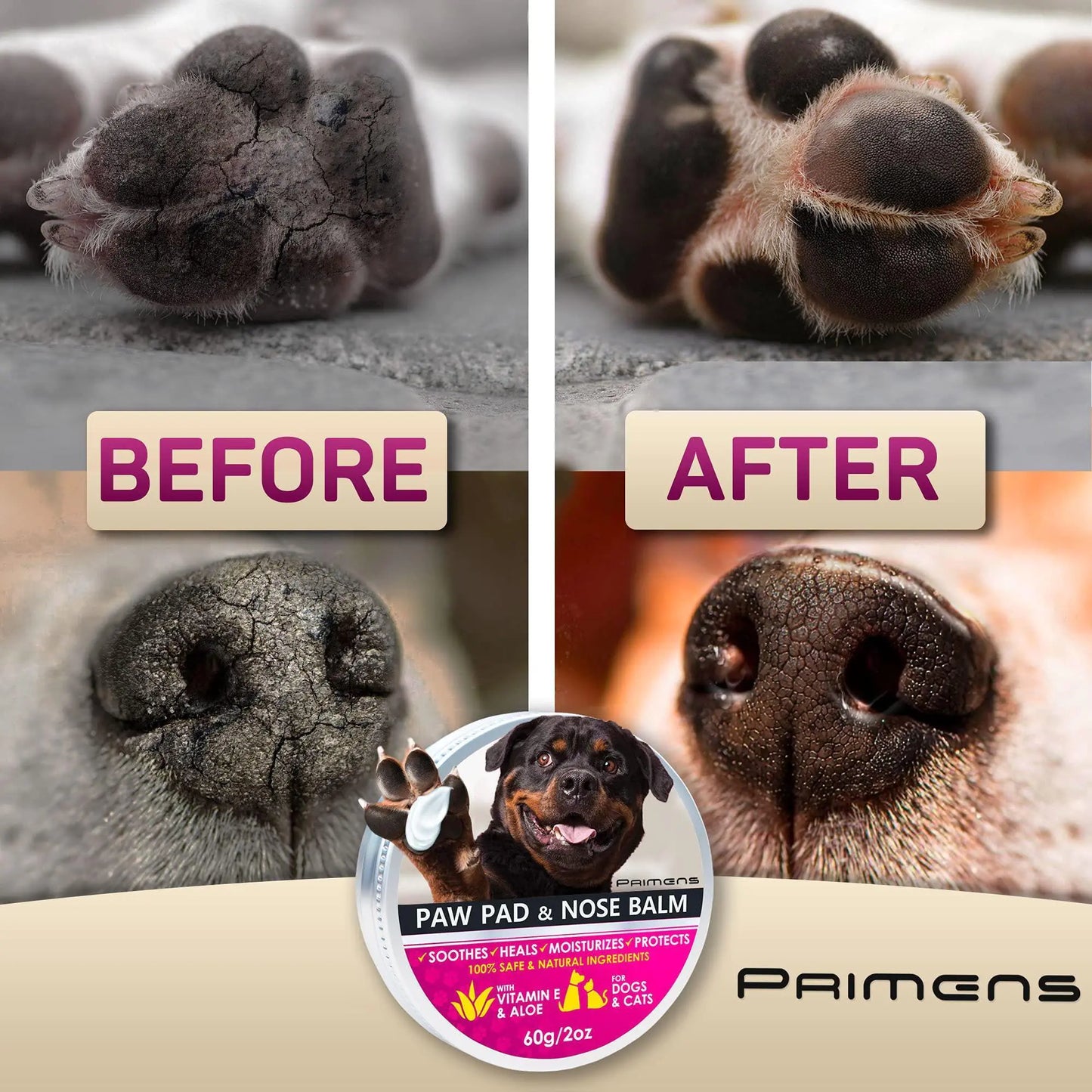 Dog Paw Pad and Nose Balm 2 oz