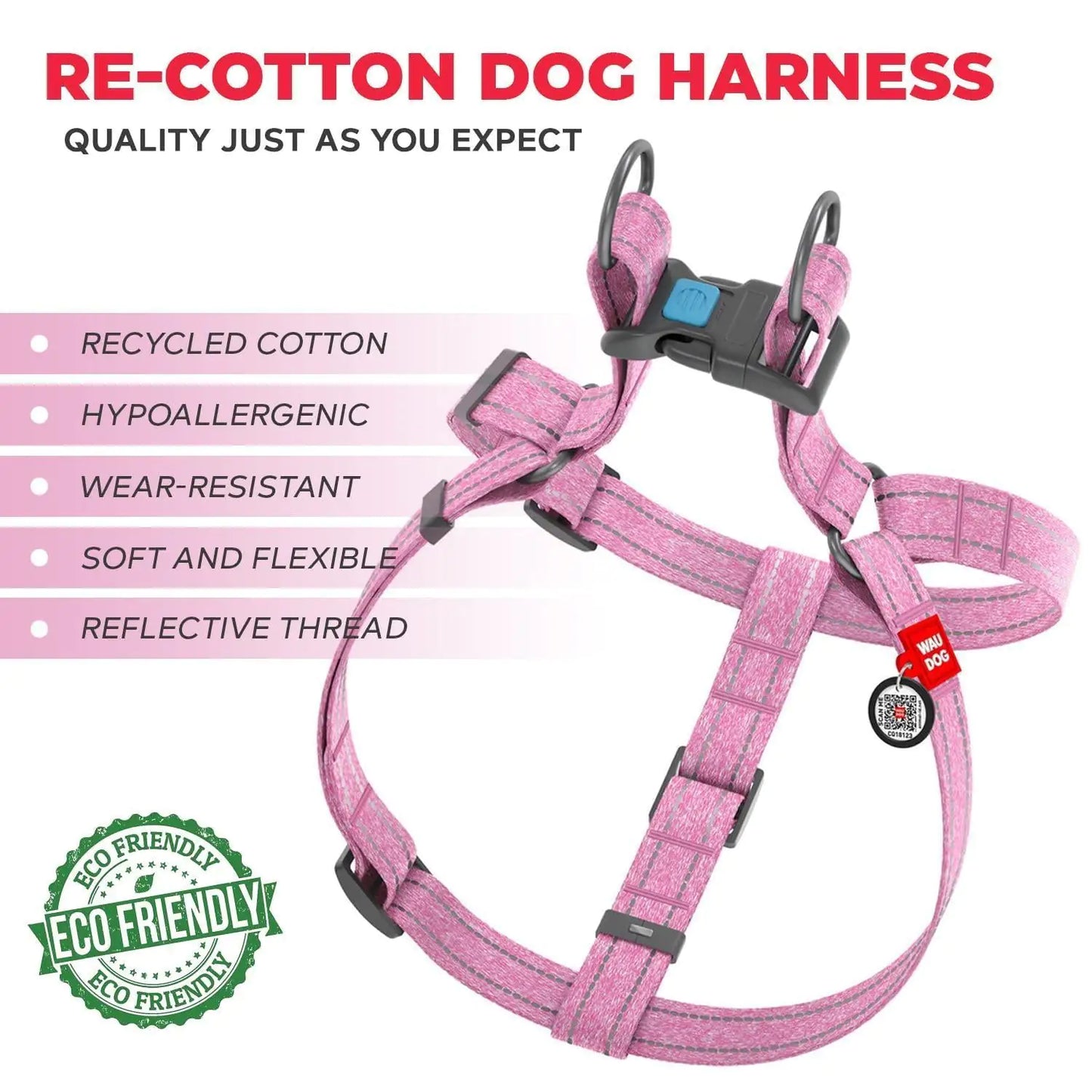 Pink Cotton Harness Large