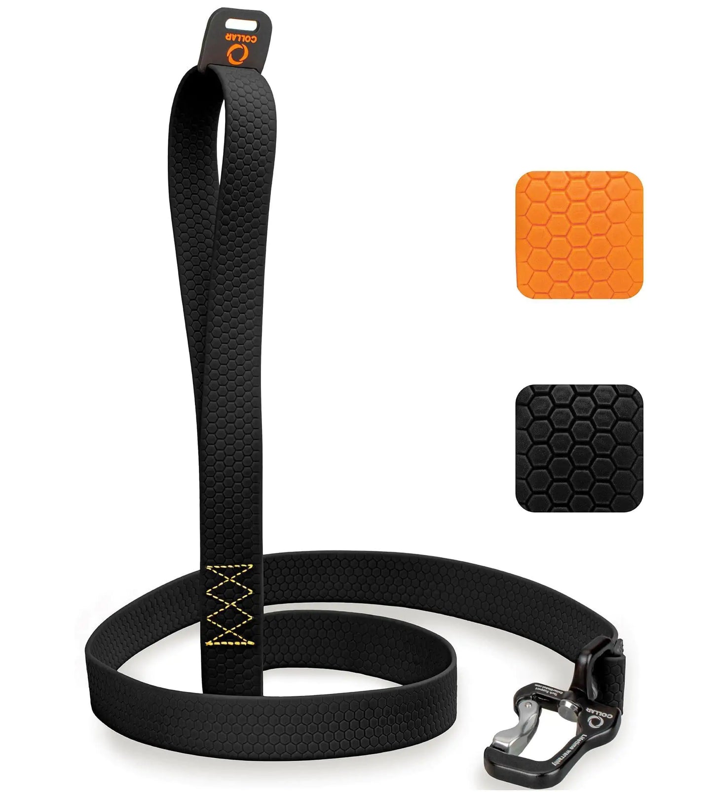 Black CollarTex Leash Large w Carabiner