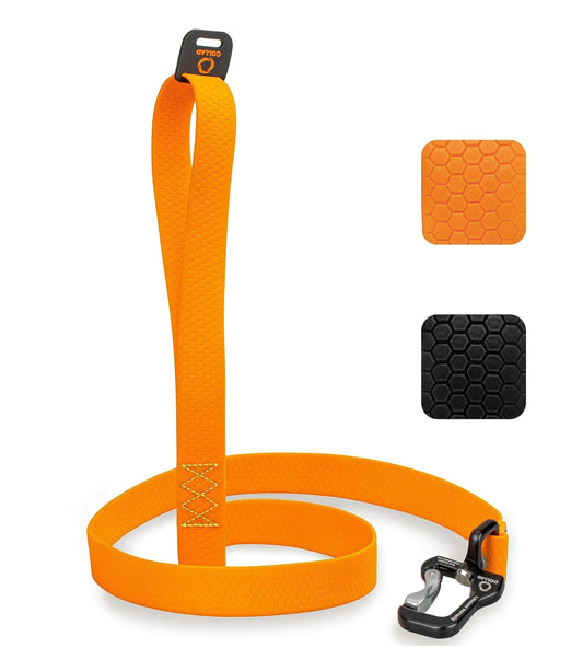 Orange CollarTex Leash Large w Carabiner